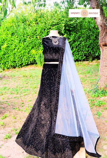 Lehenga Mariage Noir