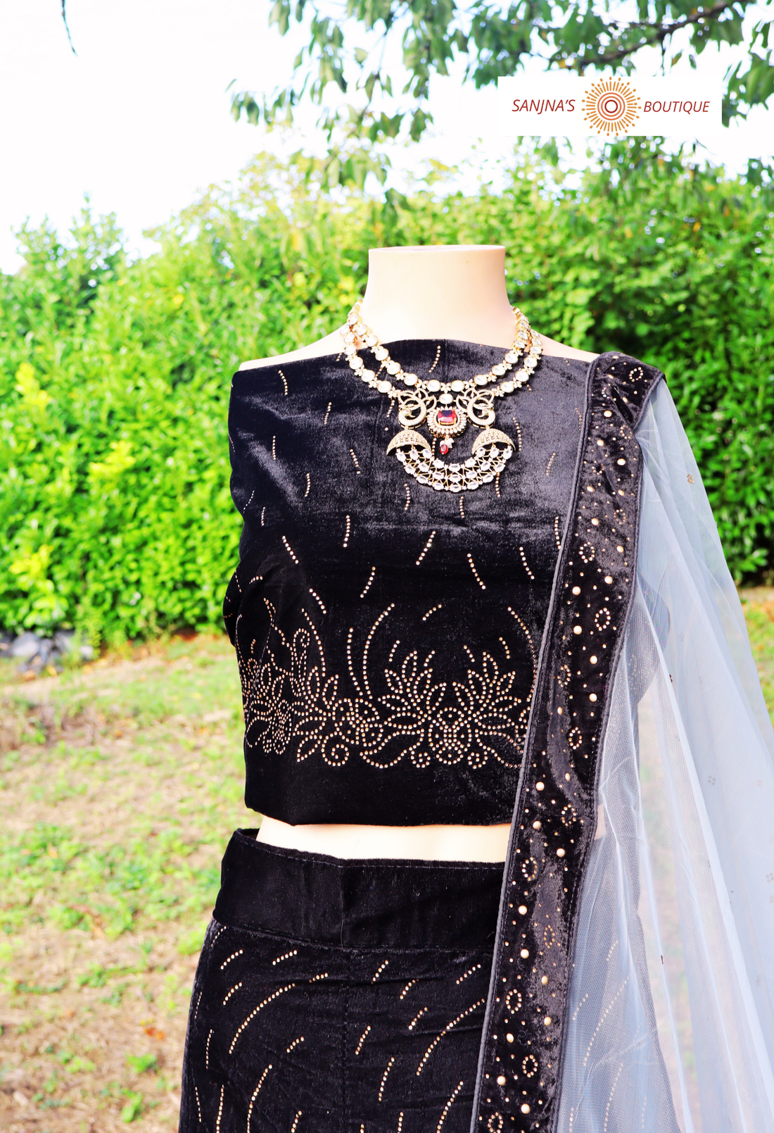Lehenga Mariage Noir