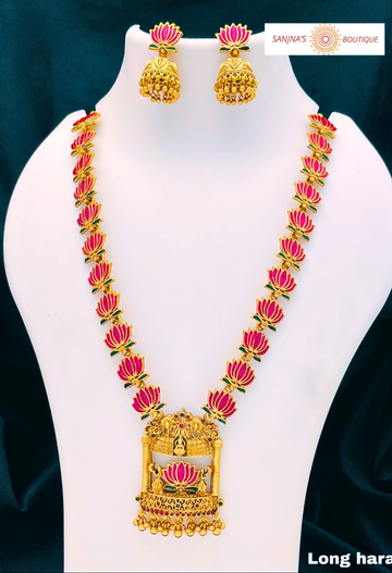Lotus temple sacré jewel set