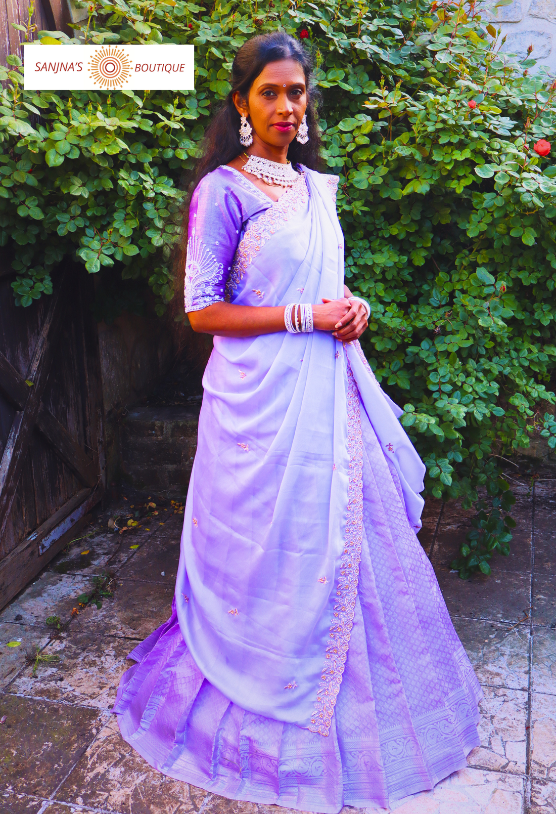 Lilas Lavande Luxe Silk Lehenga