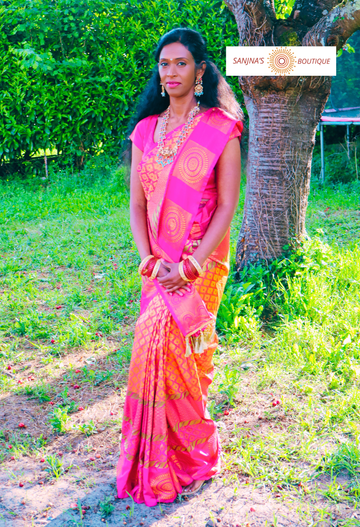Soleil Rosé  Ready-to-Wear Silk Saree