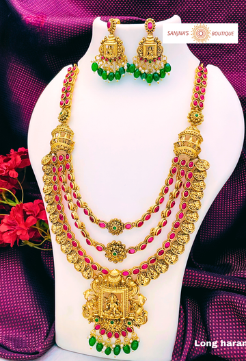 Parure de Mariée Lakshmi Temple Traditionnelle