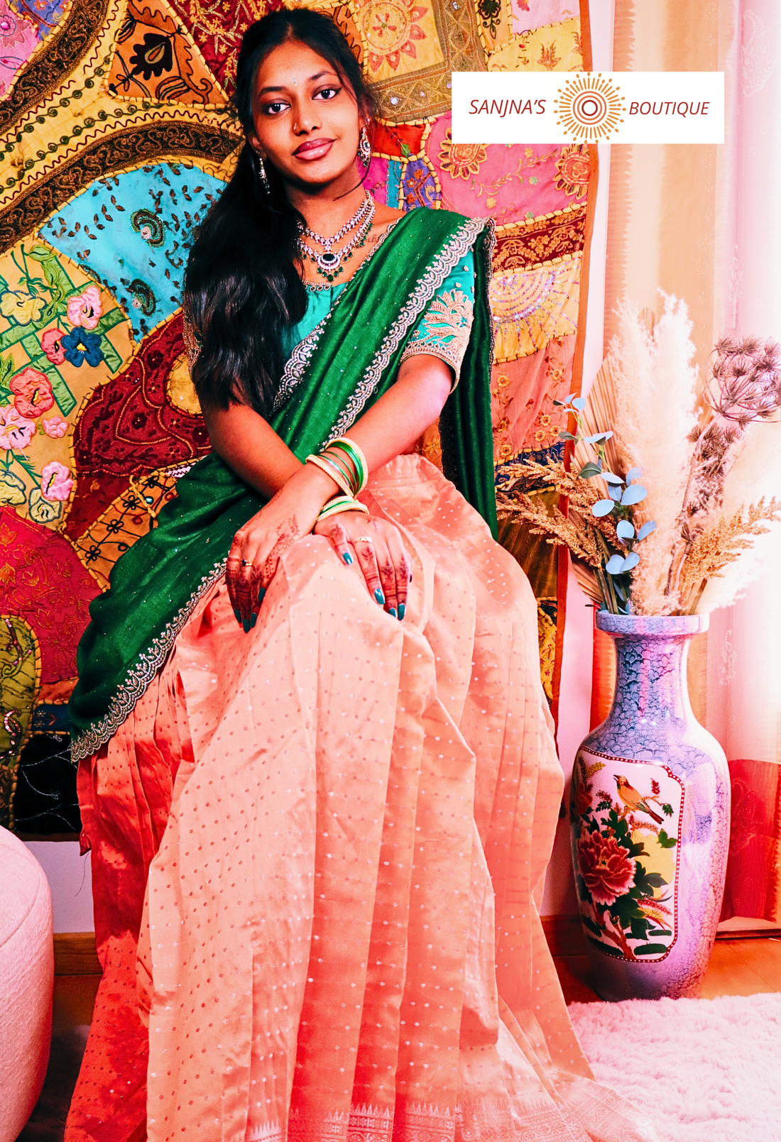 Pavazhamalli silk lehenga