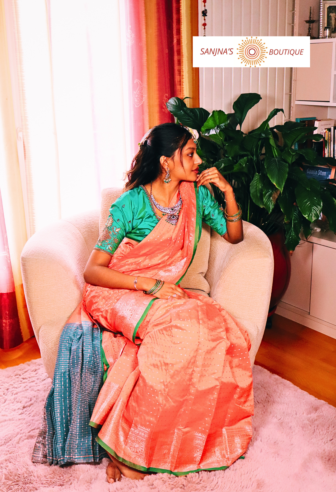 Pavazhamalli  Ready-to-Wear Silk Saree