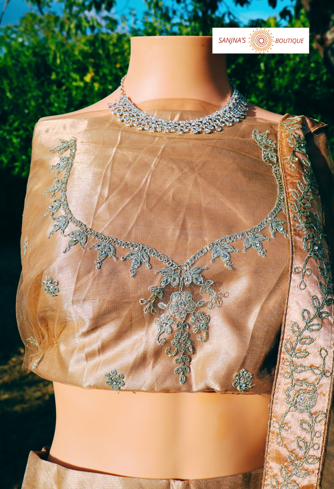 Lehenga Mariage Beige