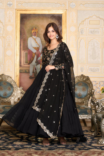New Long Gown & Dupatta