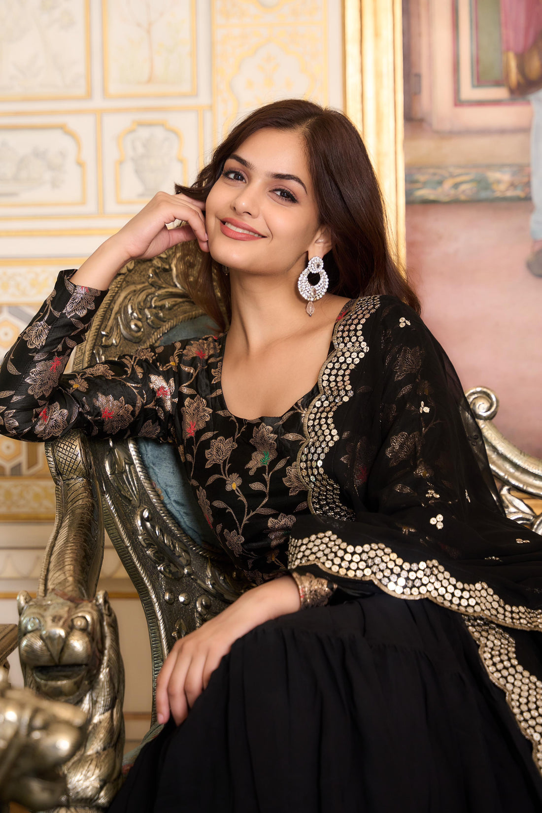 New Long Gown & Dupatta