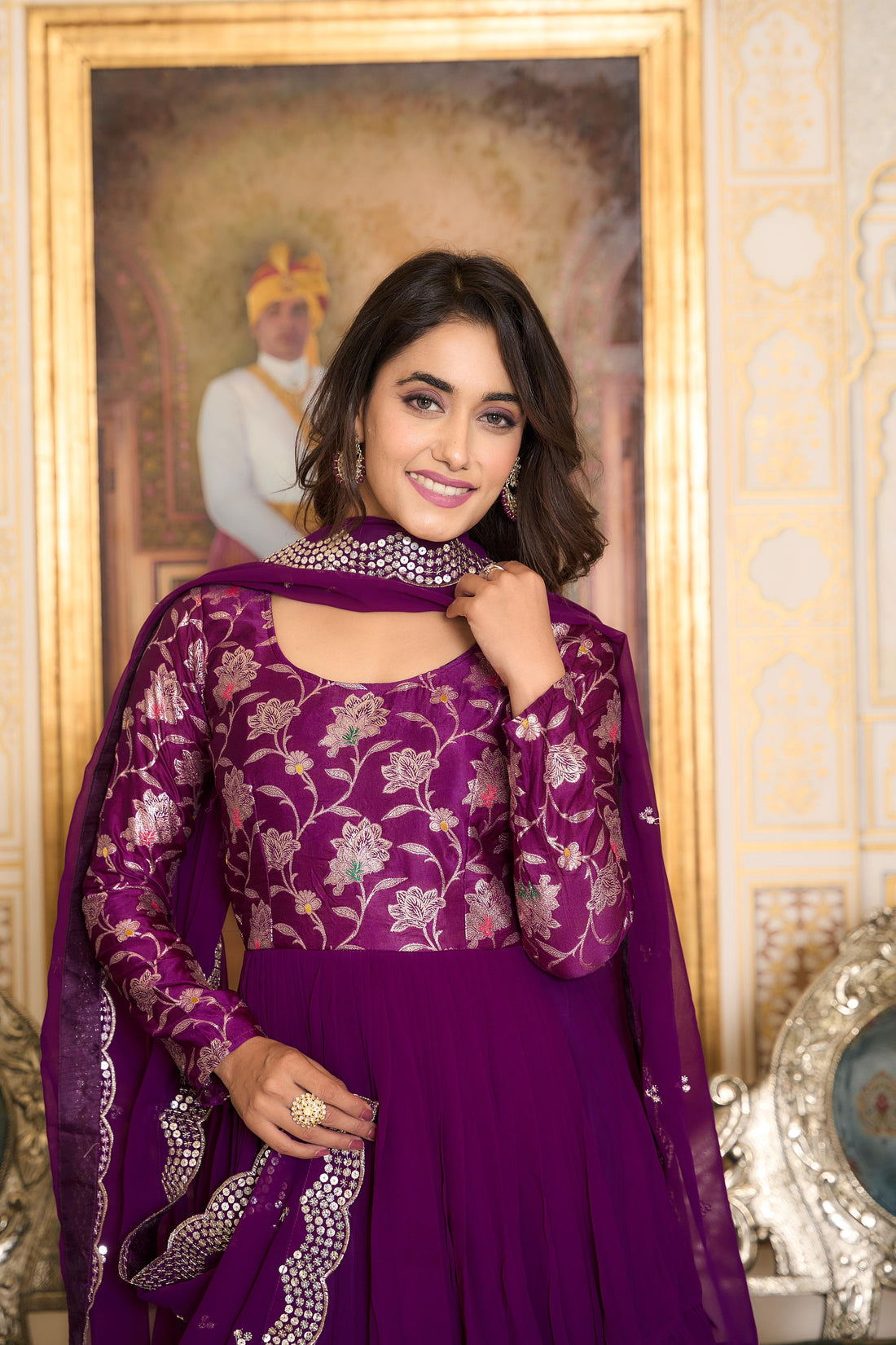 New Long Gown & Dupatta