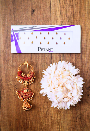 Pink Peacock Headpiece for Bridal Elegance