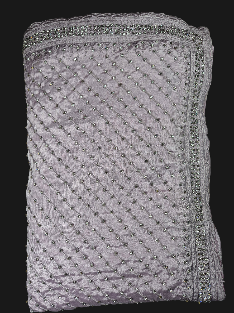 Party Wear Stone work Designer Saree Collection