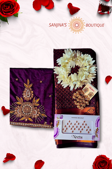 Premium Kanchi Soft Silk Saree Gift Combo