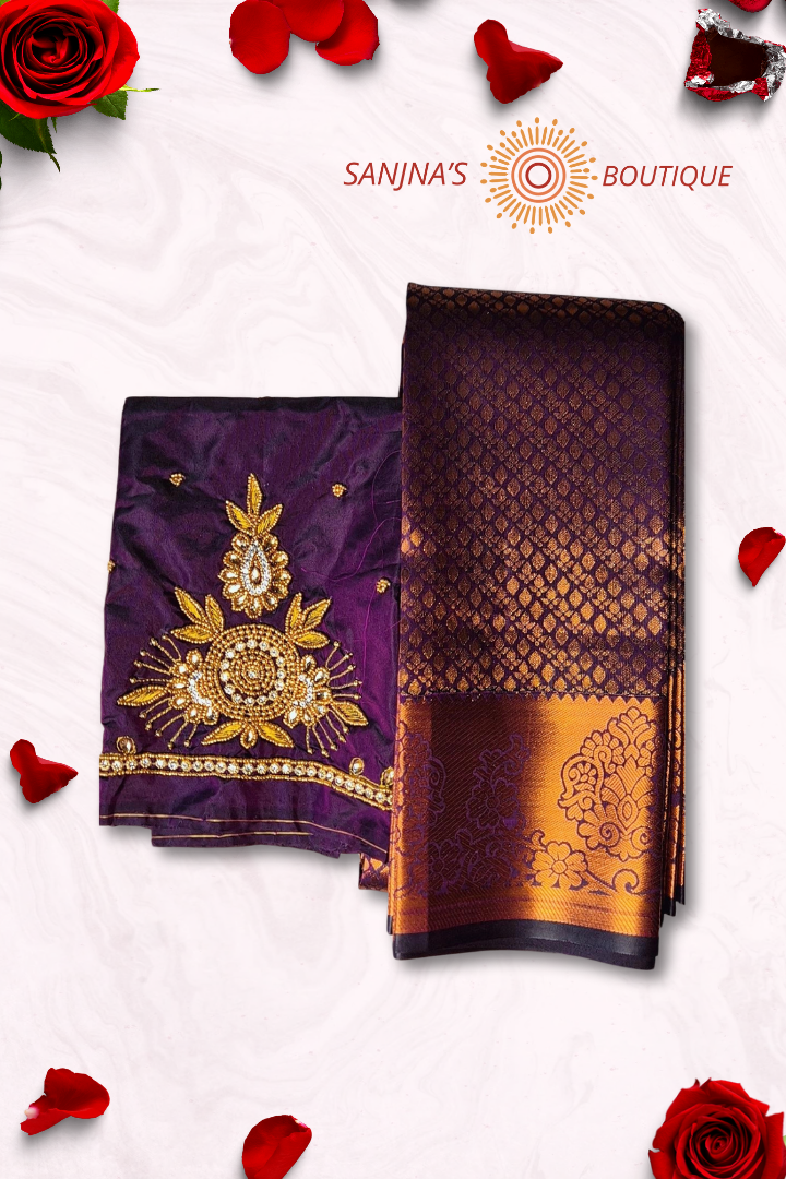 Premium Kanchi Soft Silk Saree Gift Combo