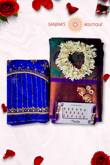 Elite Bridal Kanchi Soft Silk  Combo