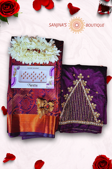 Premium Kanchi Soft Silk Saree Gift Combo