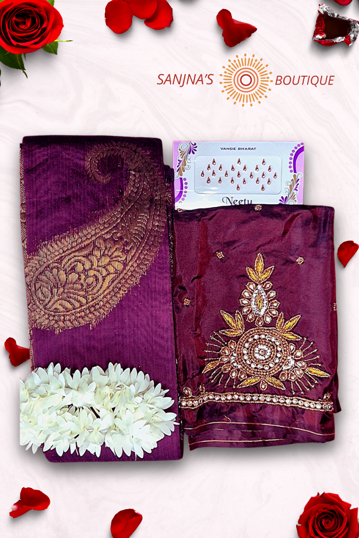 Premium Kanchi Soft Silk Saree Gift Combo