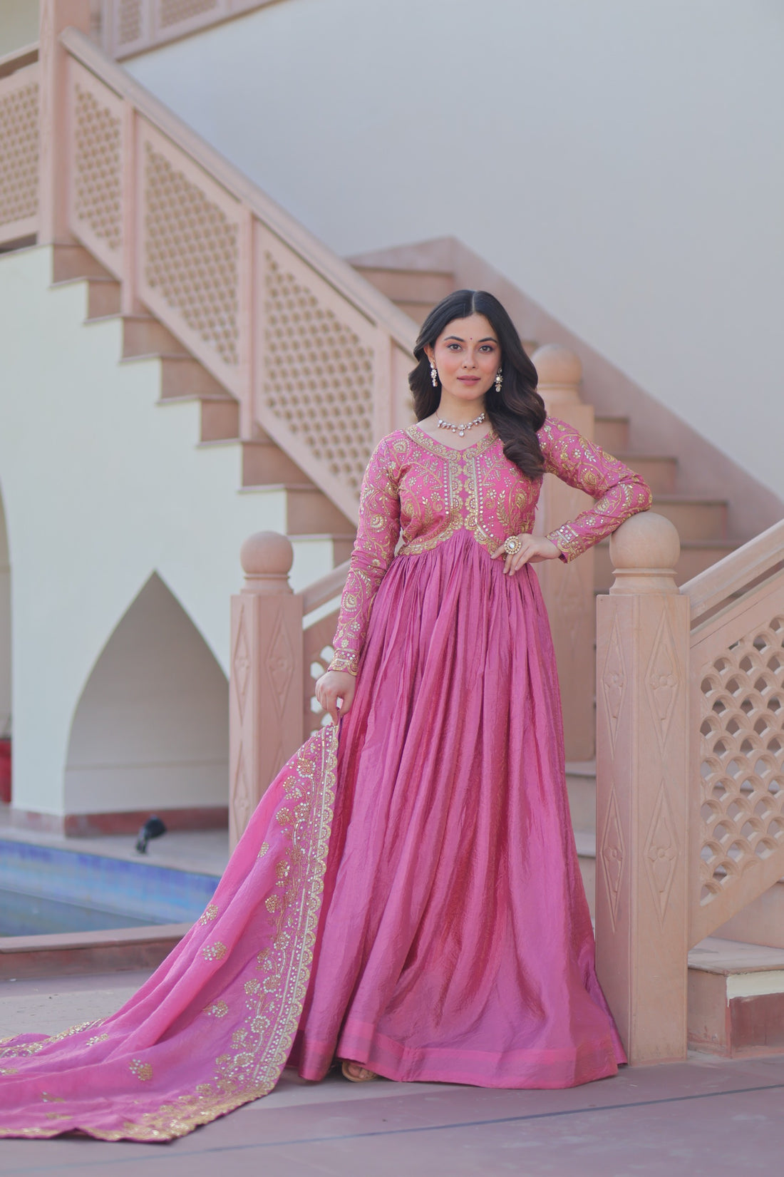 Elegant Pink Gown