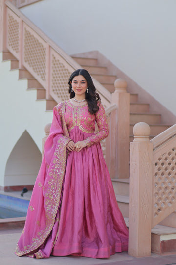 Elegant Pink Gown