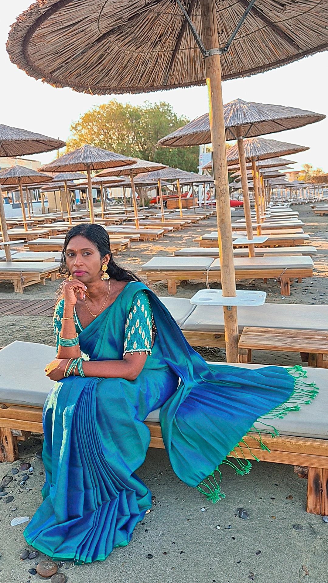 Pre-order Kadhi peacock colour silk Saree with Gift Combo offer