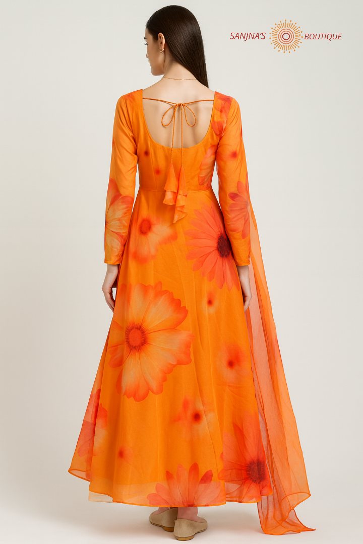 Floral Long Gown
