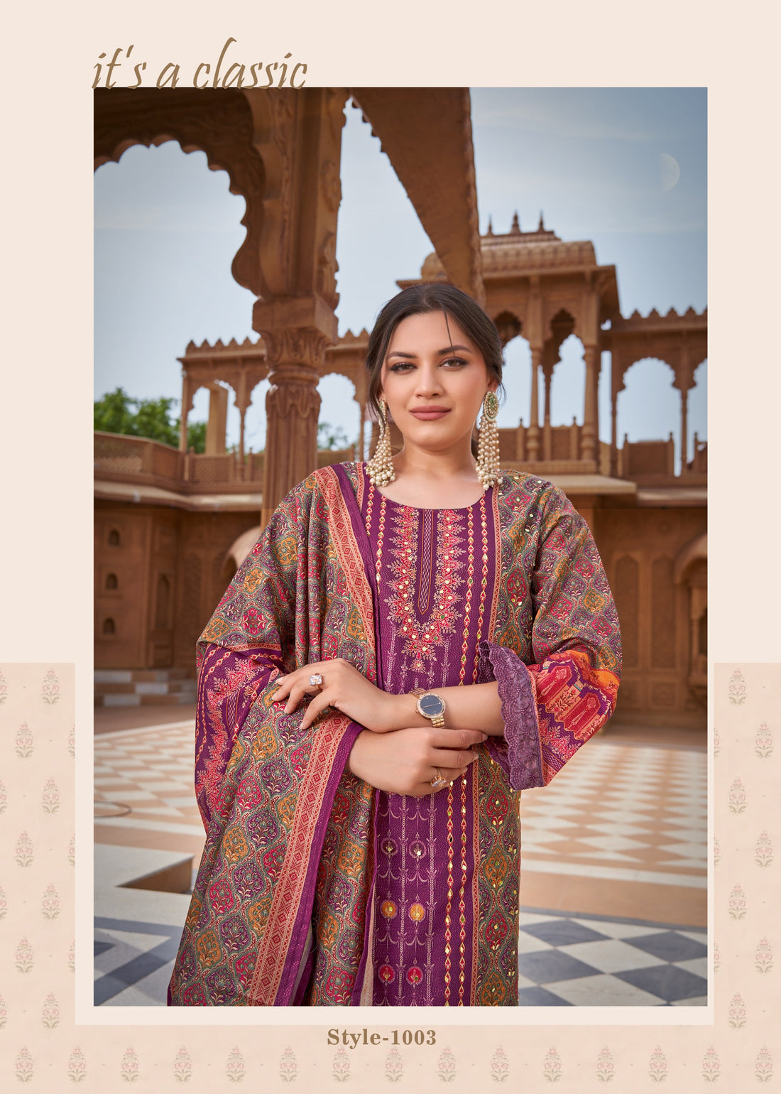 New wine red Chudithar Suit