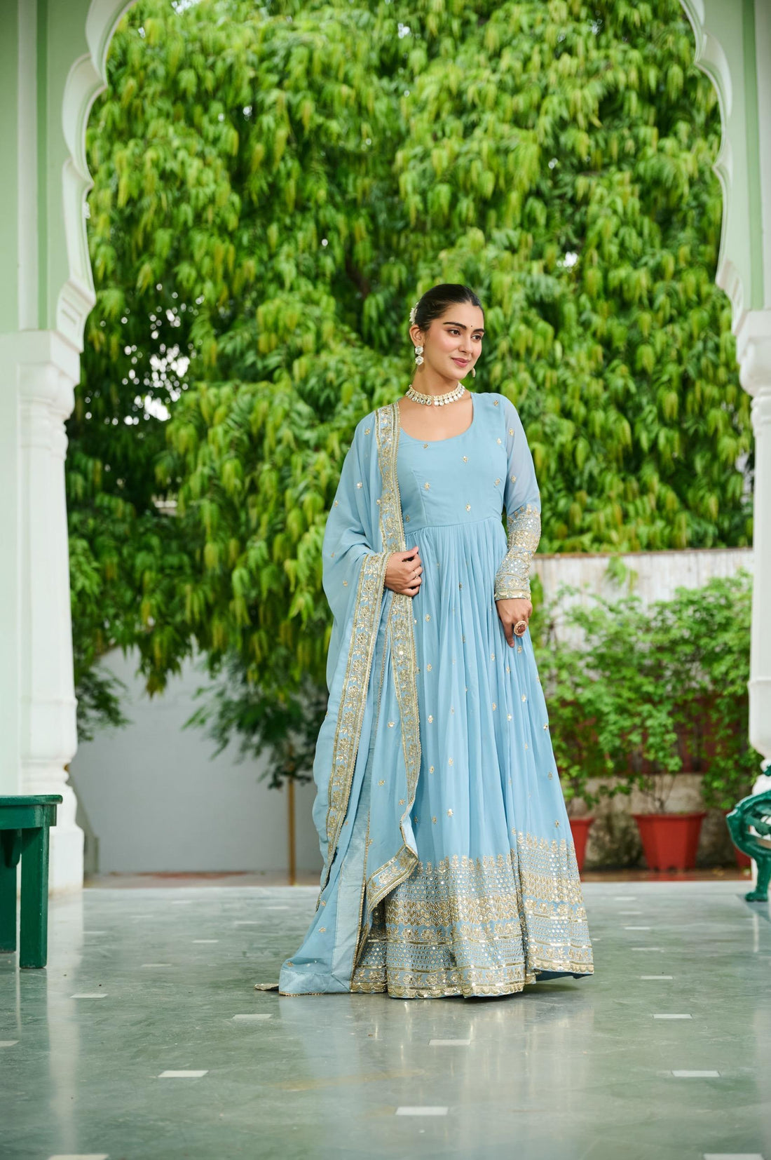 Premium Sky Blue Gown