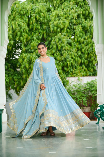 Premium Sky Blue Gown
